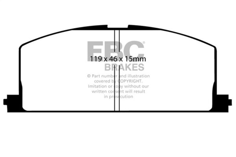 EBC Bluestuff Brake Pad Sets - EBC 91-95 Toyota MR2 2.2L Bluestuff Front Brake Pads