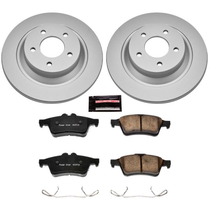 PSB Z17 Evolution Coated Kit - Power Stop 08-10 Mazda 5 Rear Z17 Evolution Geomet Coated Brake Kit