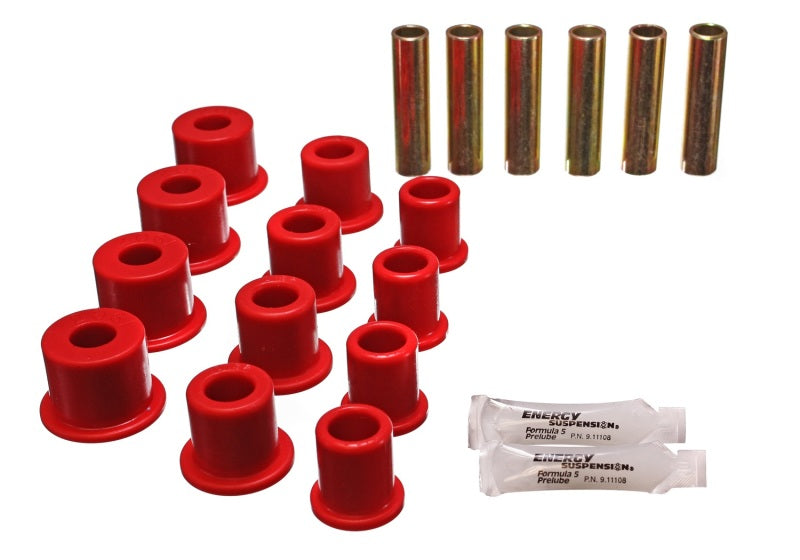 ES Spring/Shackle Bush - Red - Energy Suspension Rear Spring Bushings - Red