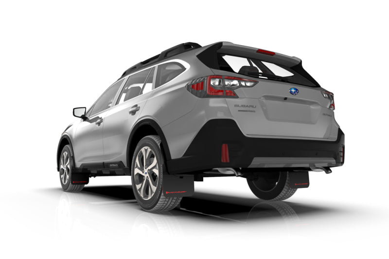 RAL UR Blk Flap/Blue Logo - Rally Armor 20-25 Subaru Outback Black UR Mud Flap w/Blue Logo