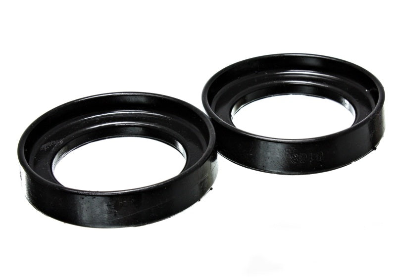 ES Spring Isolators - Black - Energy Suspension 96-00 Honda Civic/CRX / 99-00 Honda Civic Si Black Front Coil Spring Isolator Set