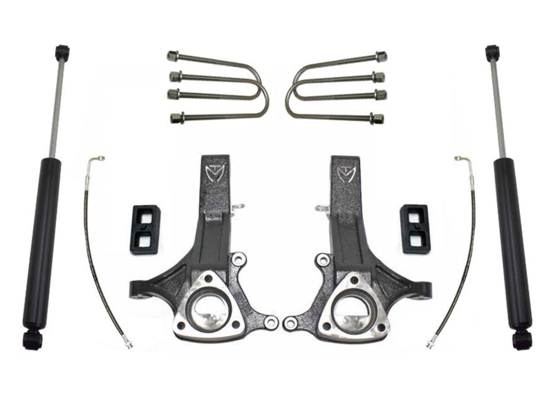 MXT Lift Spindles - MaxTrac 02-08 Dodge RAM 1500 2WD 4.5in/2in MaxPro Spindle Lift Kit w/MaxTrac Shocks