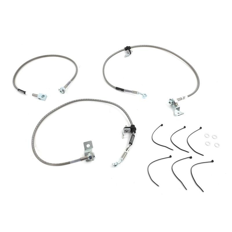 RUS Brake Line Kits - Russell Performance 94-99 Dodge Ram 1500/ 2500 4WD 4in-6in lift Brake Line Kit