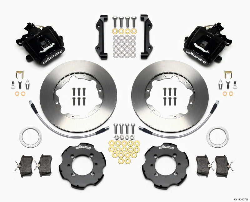 WIL Parking Brake Brake Kit - Wilwood Combination Parking Brake Rear Kit 11.00in 2012 Fiat 500 w/ Lines