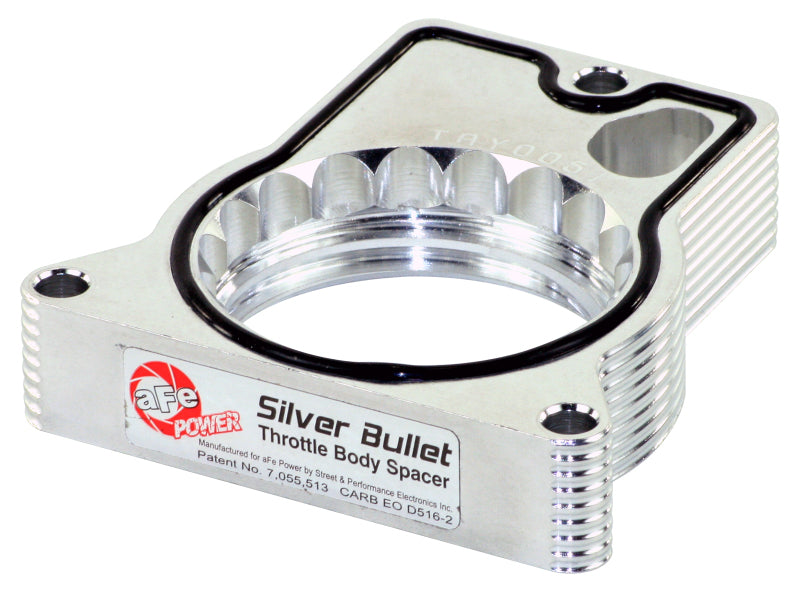 AFE Silver Bullet TBS CARB Approved - aFe Silver Bullet Throttle Body Spacers TBS GM C/K 1500/2500/3500 96-00 V8-5.0L 5.7L