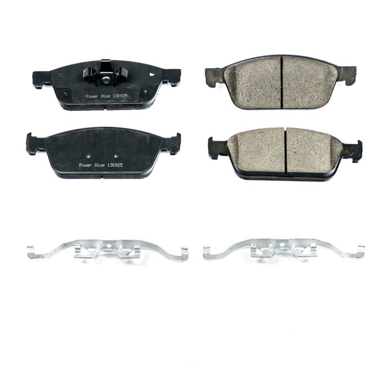 PSB Z17 Evolution Brake Pads - Power Stop 13-17 Ford Escape Front Z17 Evolution Ceramic Brake Pads w/Hardware