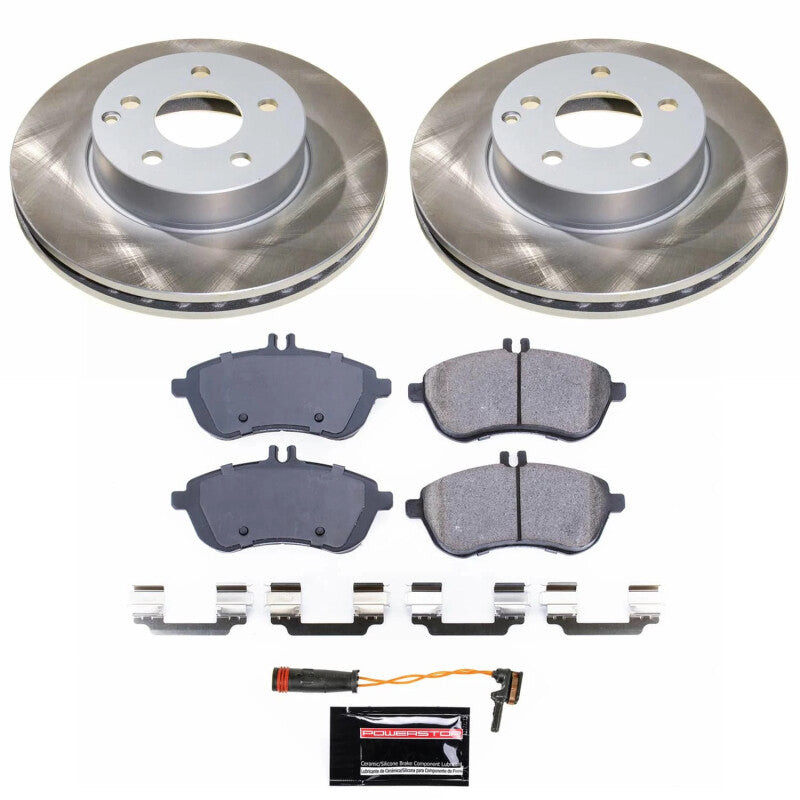 PSB Semi-Coated Rotor Kits - Power Stop 12-15 Mercedes-Benz SLK250 Front Semi-Coated Rotor Kit