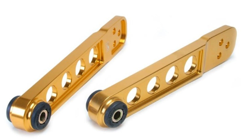 SK Control Arms - Skunk2 01-05 Honda Civic Gold Anodized Rear Lower Control Arm (Includes Socket Tool)