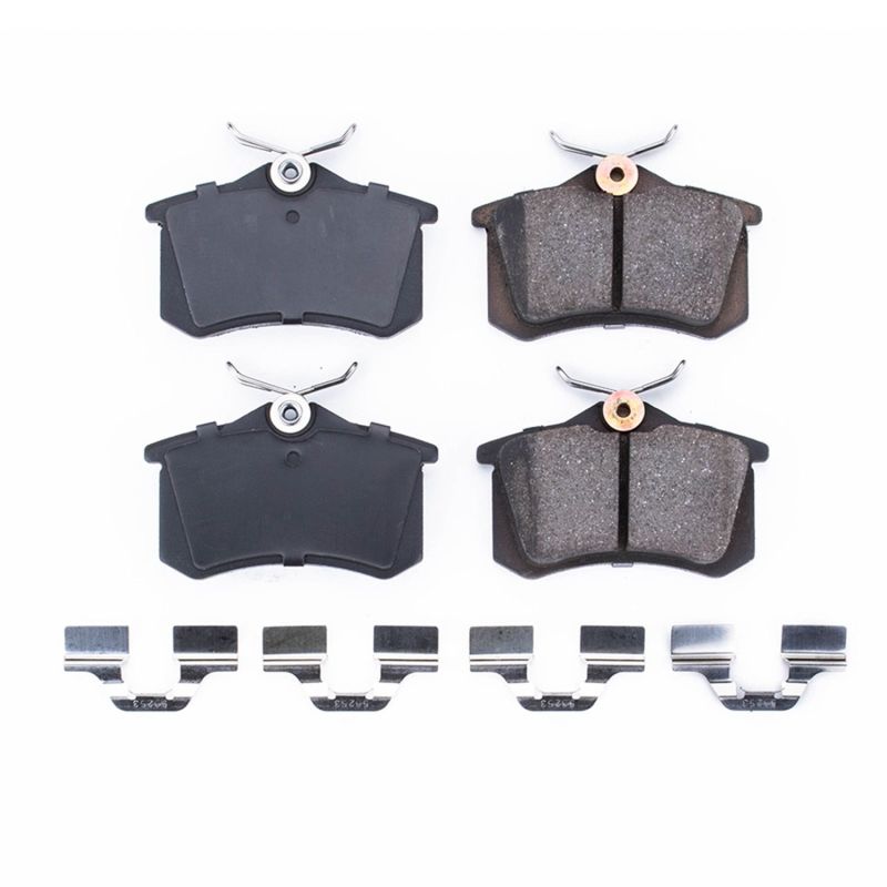 PSB Z17 Evolution Brake Pads - Power Stop 03-04 Audi A4 Rear Z17 Evolution Ceramic Brake Pads w/Hardware
