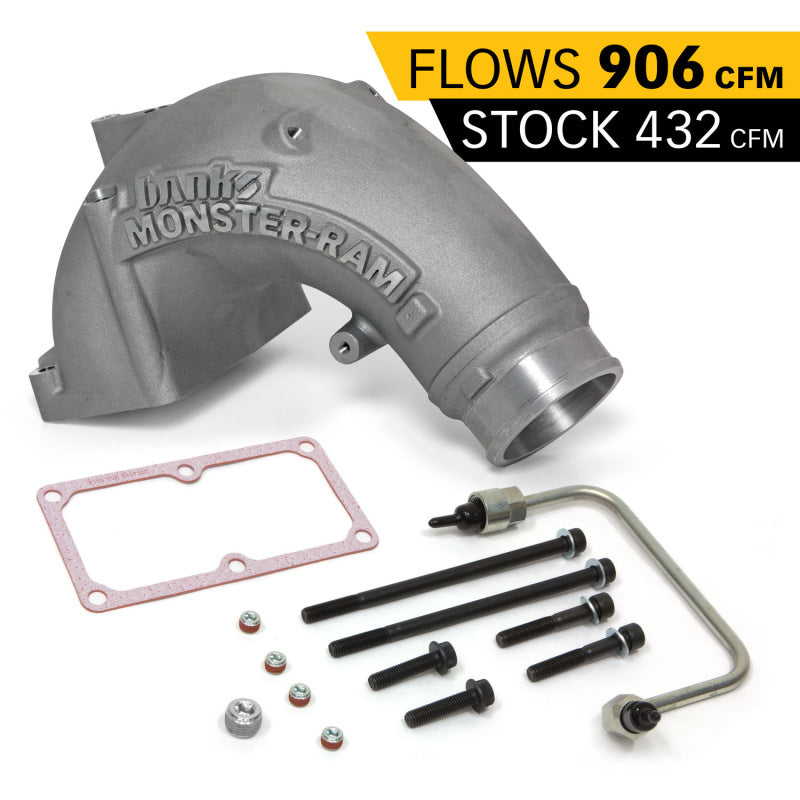 GBE Ram-Air Intake Systems - Banks Power 07.5-17 Ram 2500/3500 6.7L Diesel Monster-Ram Intake System w/Fuel Line 3.5in Natural