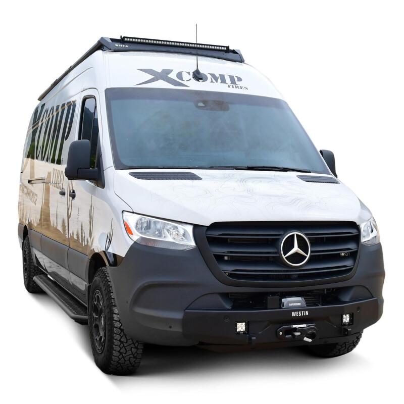 WES Pro-Series Bumpers - Westin 19-23 Mercedes-Benz Sprinter Pro-Series Mid Width Front Bumper - Textured Black