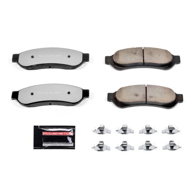 PSB Z36 Truck & Tow Brake Pads - Power Stop 07-10 Ford F-250 Super Duty Rear Z36 Truck & Tow Brake Pads w/Hardware