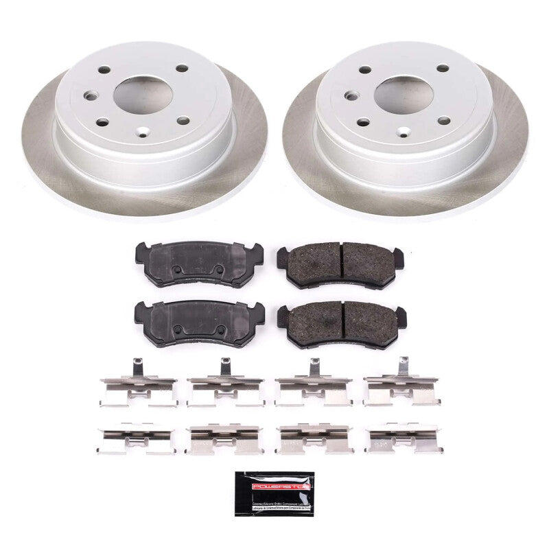 PSB Semi-Coated Rotor Kits - Power Stop 05-06 Suzuki Reno Rear Semi-Coated Rotor Kit