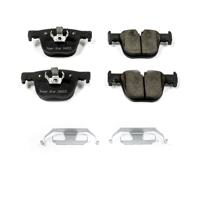PSB Z17 Evolution Brake Pads - Power Stop 2016 BMW 328i Rear Z17 Evolution Ceramic Brake Pads w/Hardware