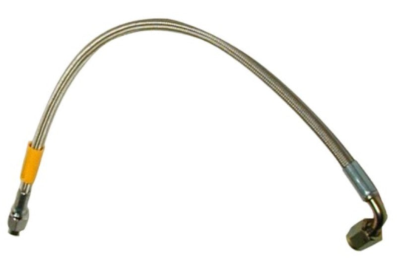 WIL Flexline Brake Hose - Wilwood 22in OAL Flexline -3 Hose to -3 Female 90 Degree End