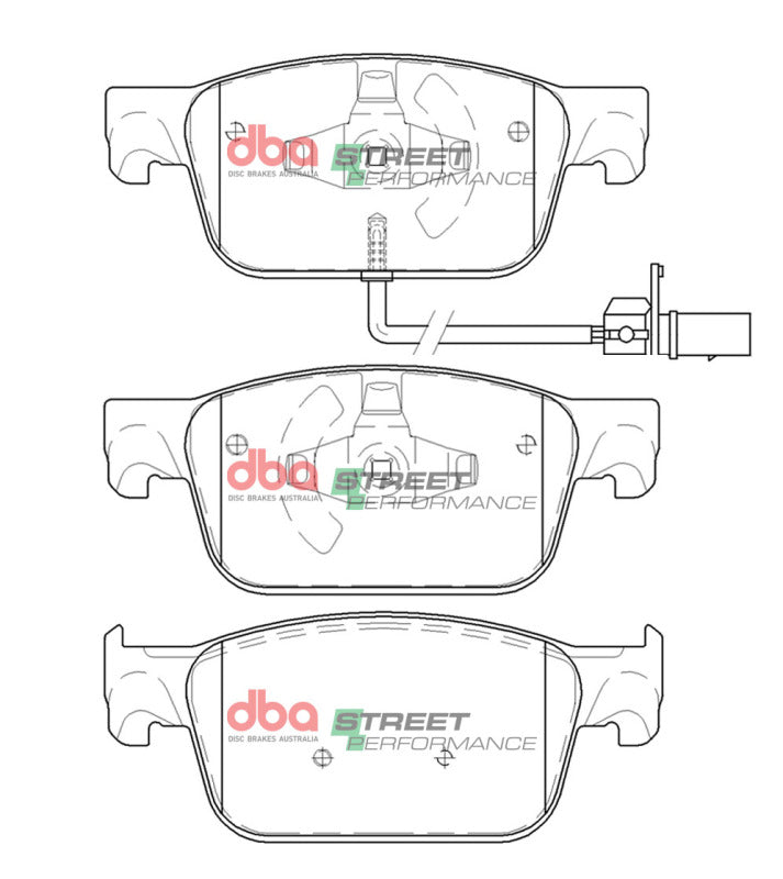 DBA SP Performance Brake Pads - DBA 2016+ Audi A4 SP Performance Front Brake Pads