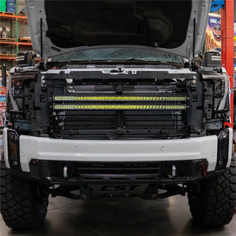 RIG Grill Kit - SR Series - Rigid Industries 24-27 GMC 2500/3500 HD Grill Midnight Kit