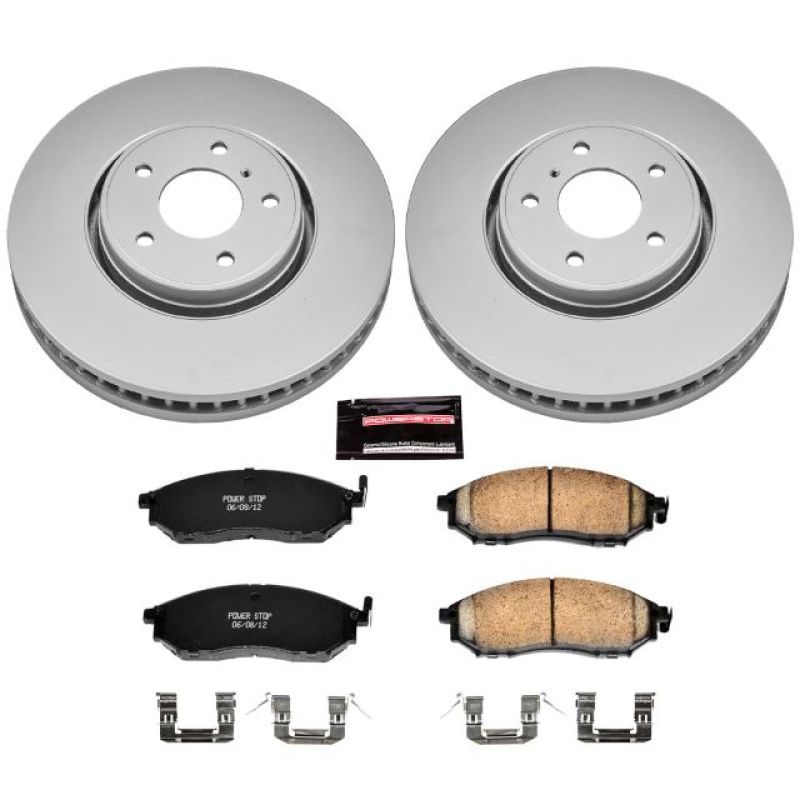 PSB Z17 Evolution Coated Kit - Power Stop 05-12 Infiniti FX35 Front Z17 Evolution Geomet Coated Brake Kit