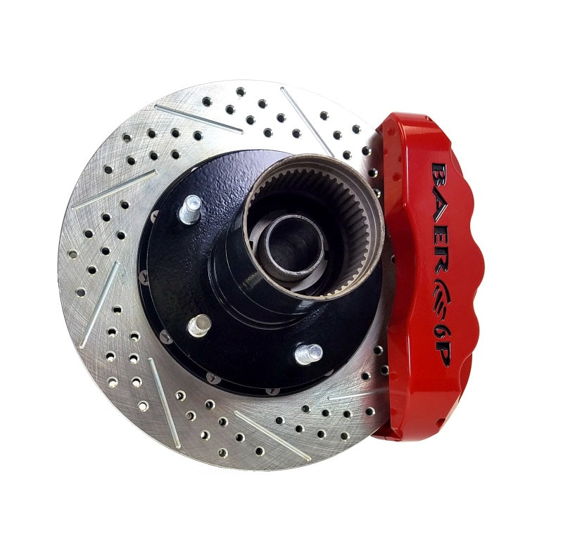 BAE Pro Brake Kits - Baer Brakes 76-77 Ford Bronco 11.9in Pro+ Front Brake Kit-Red-