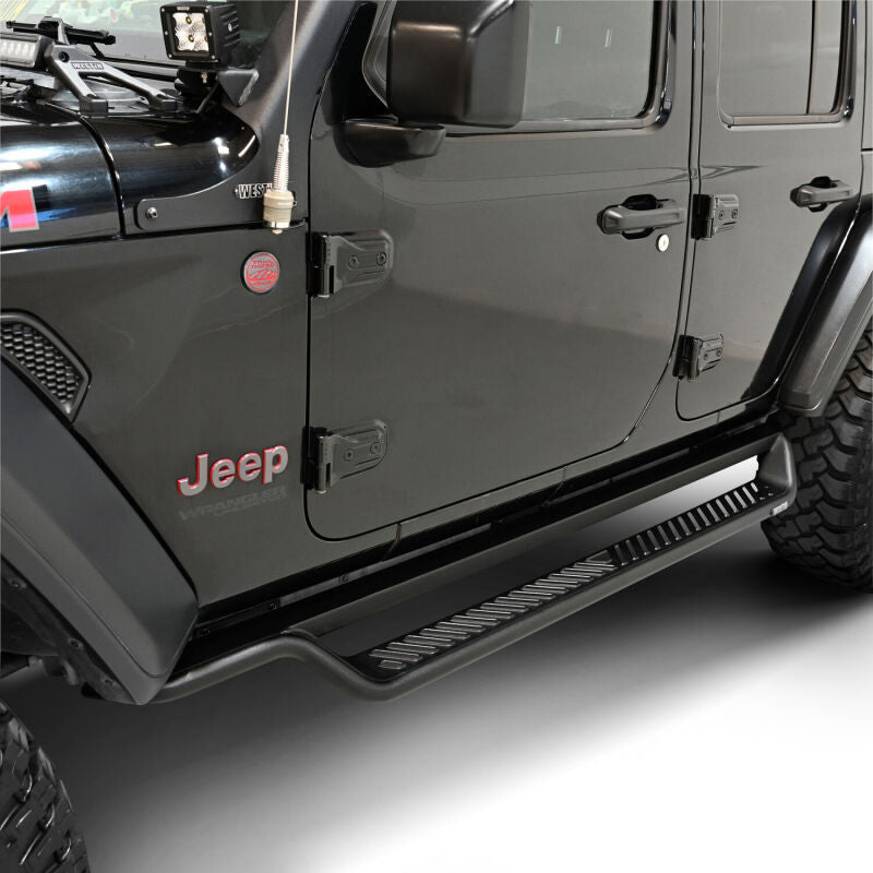 WES Running Boards - Outlaw - Westin 18-26 Jeep Wrangler 4dr Outlaw Drop Running Boards - Tex. Blk