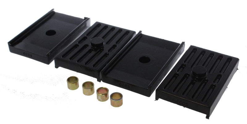 ES Spring Isolators - Black - Energy Suspension 68-69 Firebird / 68-69 Camaro / 62-79 Nova/Chevy II Black Multi Leaf Spring Isolat