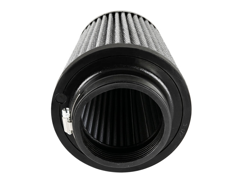 AFE Universal Pro Dry S Filter - aFe MagnumFLOW Pro Dry S Air Filters 3-1/2 F x 6 B x4-1/2 T (INV) x 7 H in