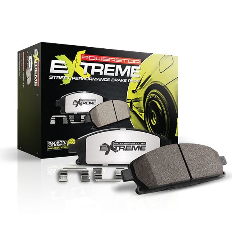 PSB Z26 Extreme Brake Pads - Power Stop 70-72 Plymouth Duster Front Z26 Street Brake Pad w/Hardware