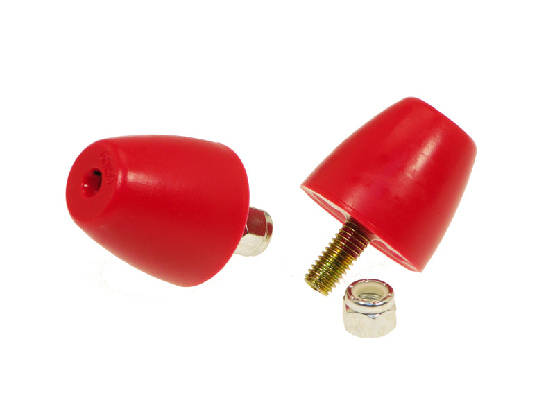 PRO Bump Stops - Red - Prothane Universal Bump Stop 1 9/16X1 5/8 Cone - Red