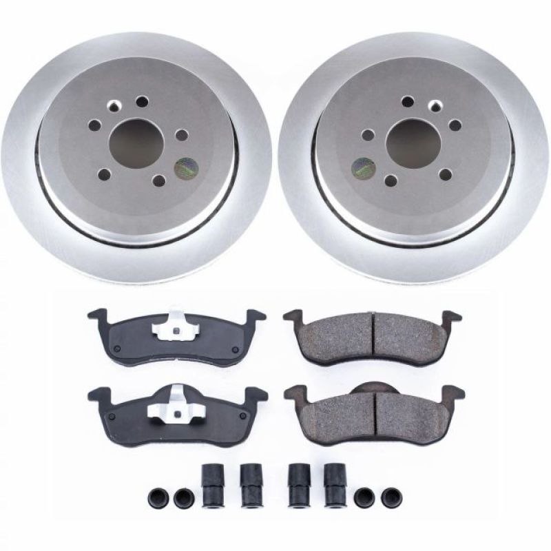 PSB Z17 Evolution Coated Kit - Power Stop 13-18 Lincoln MKT Rear Z17 Evolution Geomet Coated Brake Kit