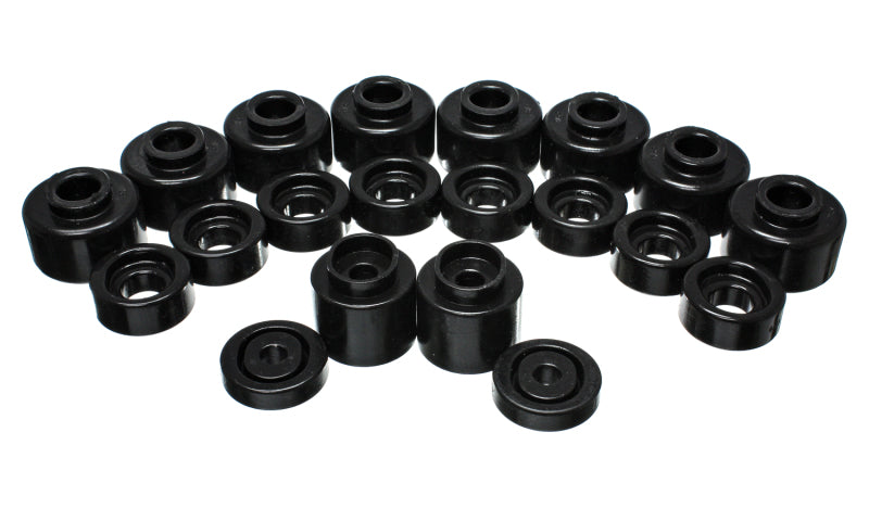 ES Body Mounts - Black - Energy Suspension Body Mount Set - Black