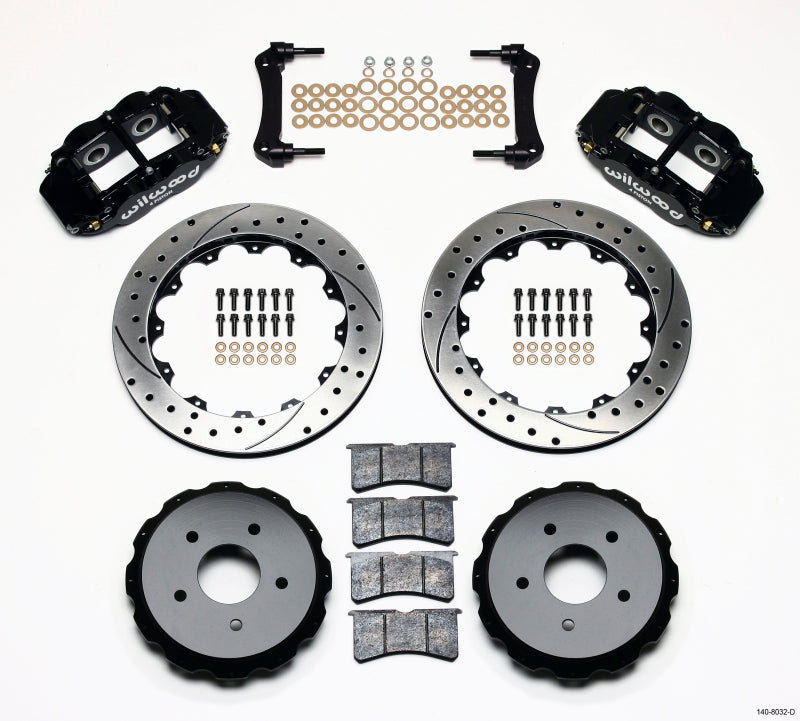 WIL Superlite Brake Kit - Wilwood Narrow Superlite 4R Rear Kit 12.88in Drilled 97-04 Corvette C5/Z06