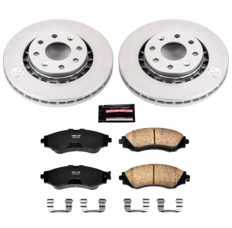 PSB Z17 Evolution Coated Kit - Power Stop 04-11 Chevrolet Aveo Front Z17 Evolution Geomet Coated Brake Kit