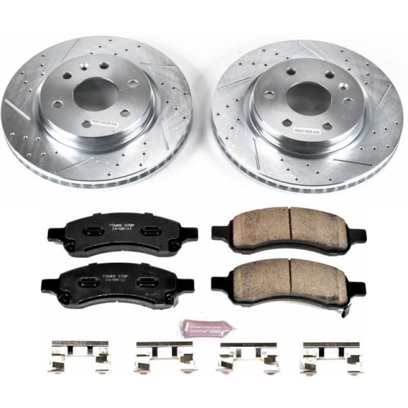 PSB Z36 Truck & Tow Kit - Power Stop 08-17 Buick Enclave Front Z36 Truck & Tow Brake Kit