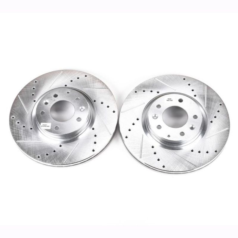 PSB Evolution Drill/Slot Rotor - Power Stop 06-07 Mazda 6 Front Evolution Drilled & Slotted Rotors - Pair