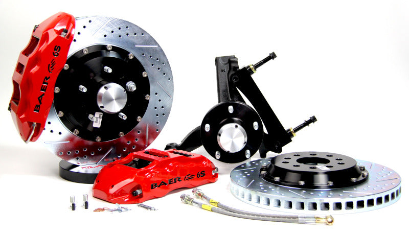 BAE Extreme Brake Kits - Baer Brakes 77-96 Chevrolet Caprice STD Studs 14in Extreme+ Front SDZ Brake Kit - Silver