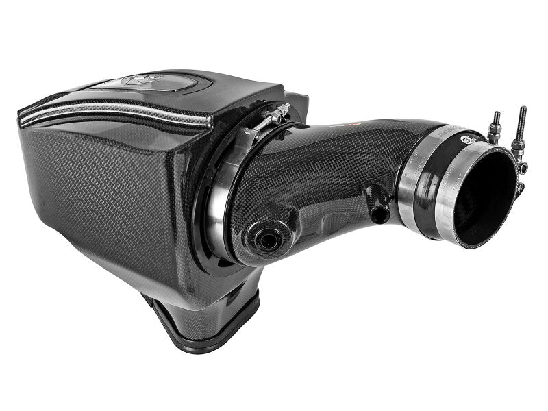 AFE Black Series Carbon Fiber Cold Air Intakes - aFe Momentum Black Series Carbon Fiber Pro 5R Air Intake System 11-19 Dodge Charger SRT8 6.4L