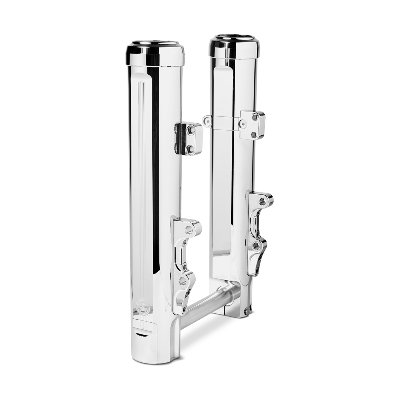 PFM Fork Legs - Performance Machine Dyna and M8 Softail Lower Leg Assembly 49mm - Chrome