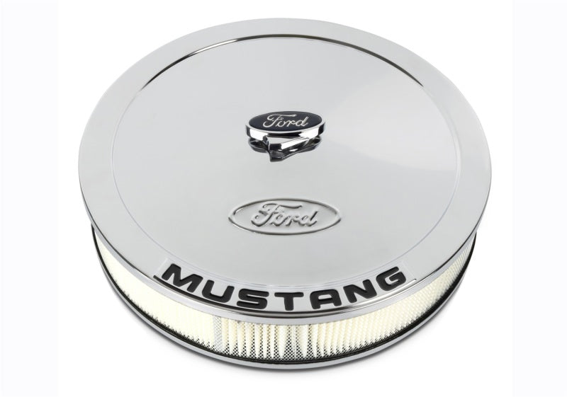 FR Air Cleaners - Ford Racing Air Cleaner Kit - Chrome w/Mustang Emblem