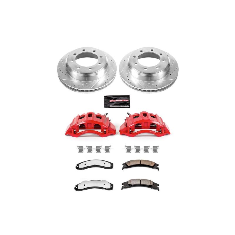 PSB Z36 Truck & Tow Kit - Power Stop 17-18 Ford E-450 Super Duty Rear Z36 Truck&Tow Kit w/Cals