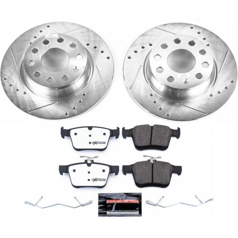 PSB Z26 Street Warrior Kit - Power Stop 15-18 Audi A3 Rear Z26 Street Warrior Brake Kit