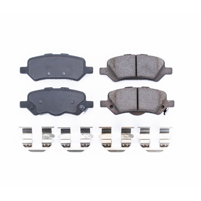 PSB Z17 Evolution Brake Pads - Power Stop 09-16 Toyota Venza Rear Z17 Evolution Ceramic Brake Pads w/Hardware