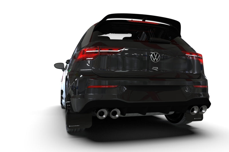 RAL UR Red Flap/Wht Logo - Rally Armor 22-25 VW MK8 Golf GTI/R Red UR Mud Flap w/White Logo