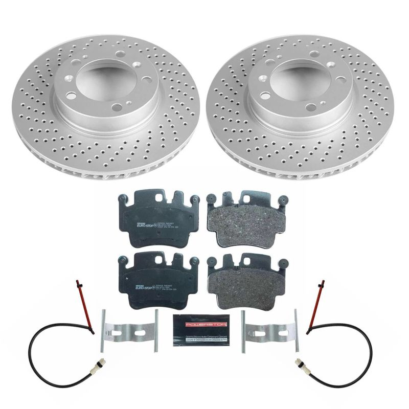 PSB Euro-Stop Kit - Power Stop 99-05 Porsche 911 Front Euro-Stop Brake Kit