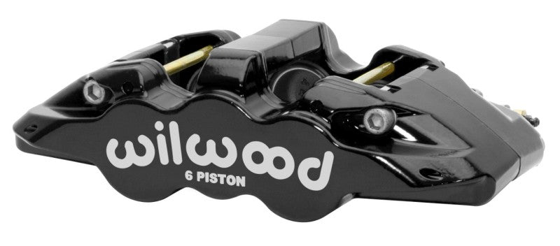 WIL Aero Caliper - Wilwood Caliper - Aero-DS Forged Six-Piston Caliper Black 6.52in Piston 1.25in Rotor - Black