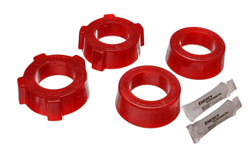 ES Spring Plate Bush - Red - Energy Suspension 69-78 Volkswagen (Air Cooled) Red Rear Spring Plate Bushing Set