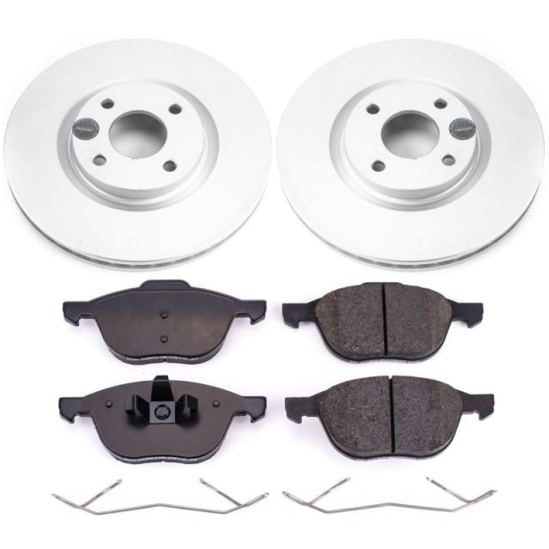 PSB Z17 Evolution Coated Kit - Power Stop 2018 Ford EcoSport Front Z17 Evolution Geomet Coated Brake Kit