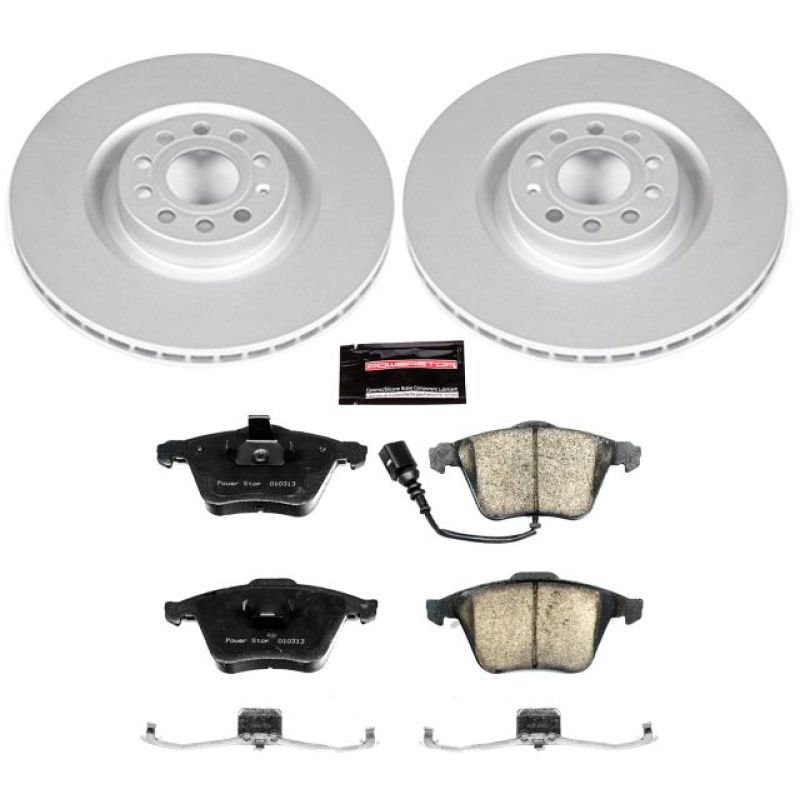 PSB Z23 Evolution Coated Kit - Power Stop 09-11 Volkswagen CC Front Z23 Evolution Sport Coated Brake Kit