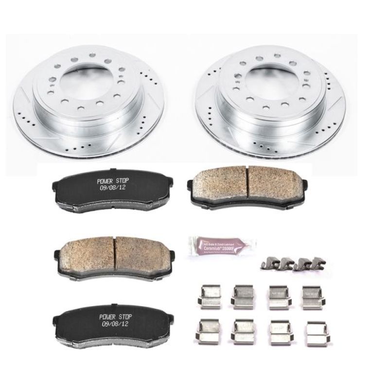 PSB Z23 Evolution Kit - Power Stop 10-19 Lexus GX460 Rear Z23 Evolution Sport Brake Kit