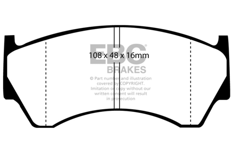 EBC Redstuff Brake Pad Sets - EBC 95-97 Nissan Sentra 1.6 Redstuff Front Brake Pads