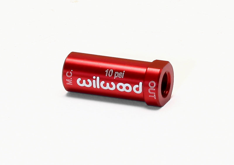WIL Residual Pressure Valve - Wilwood Residual Pressure Valve - New Style 10# / Red